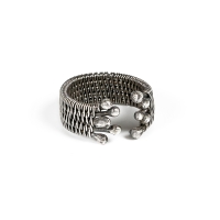 Torched Sterling  Ring